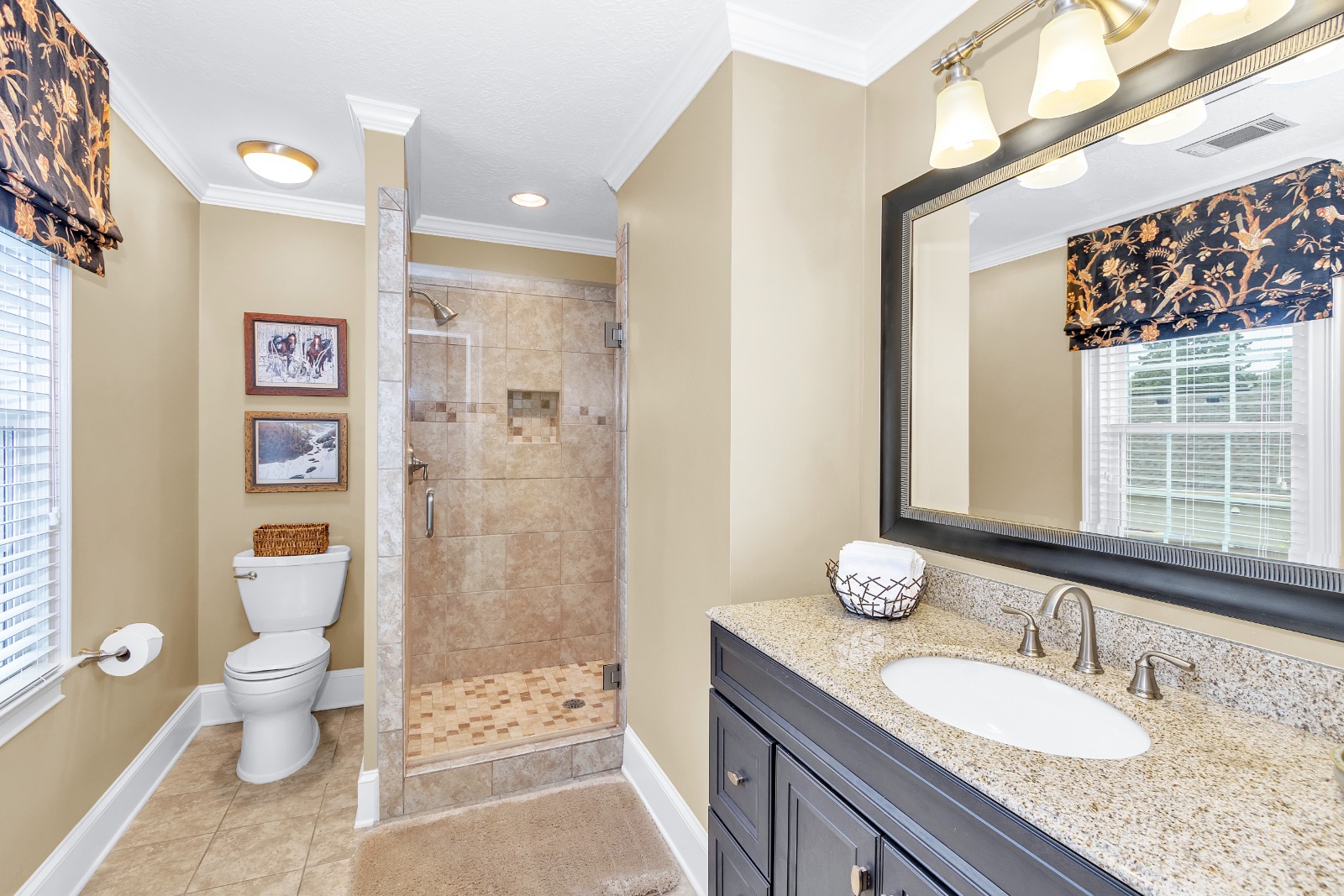 The Meadowlark Retreat — Bathroom 2 · Upstairs