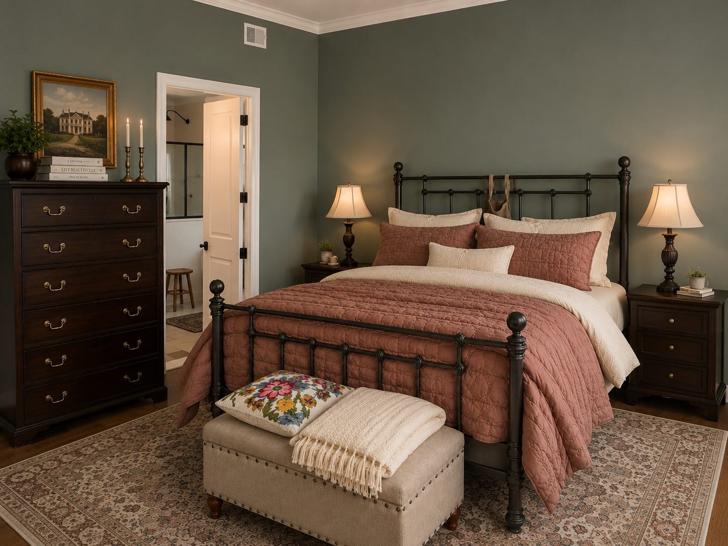 Savannah River Cottage — Master bedroom